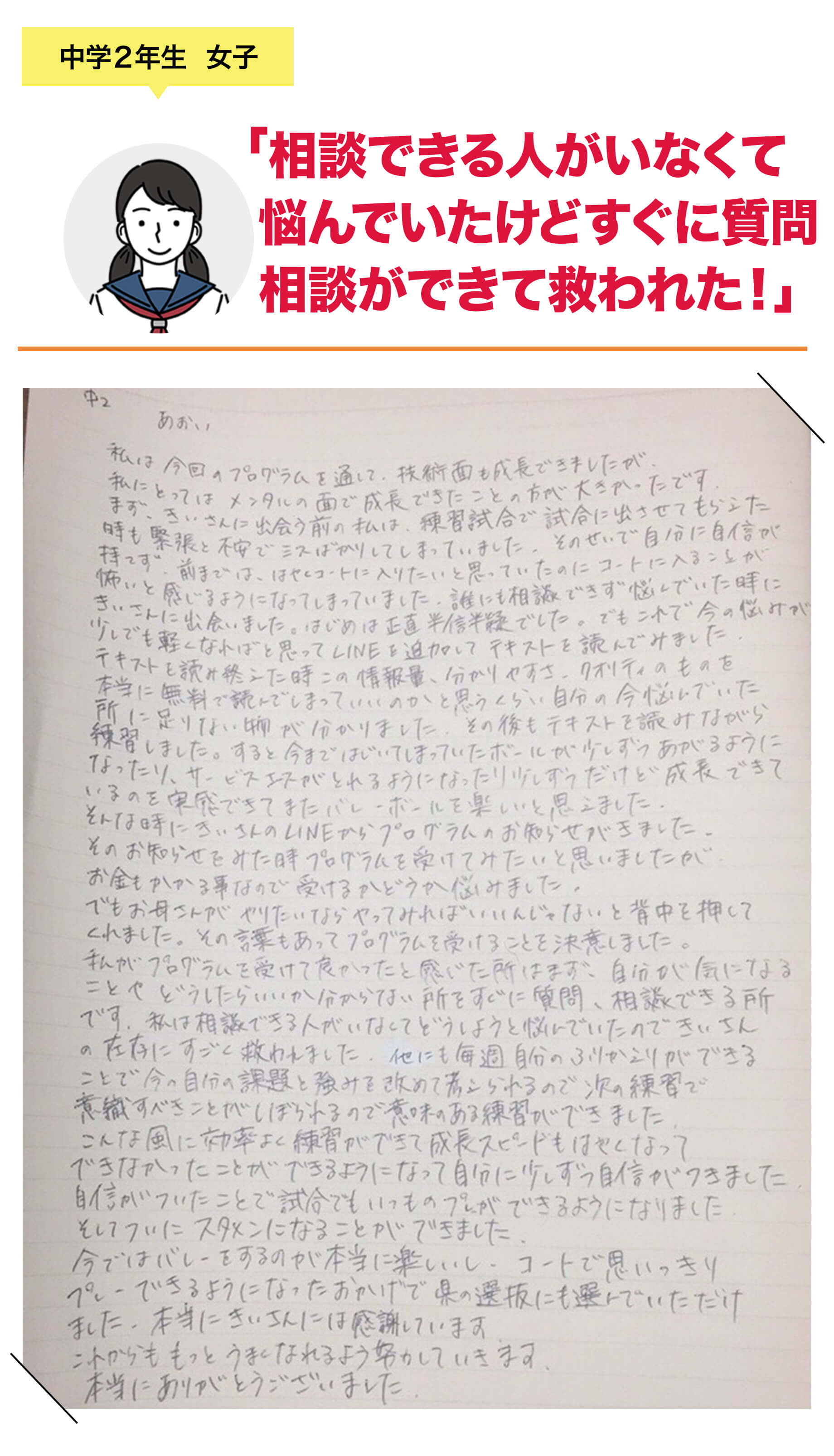 中学2年生 女子