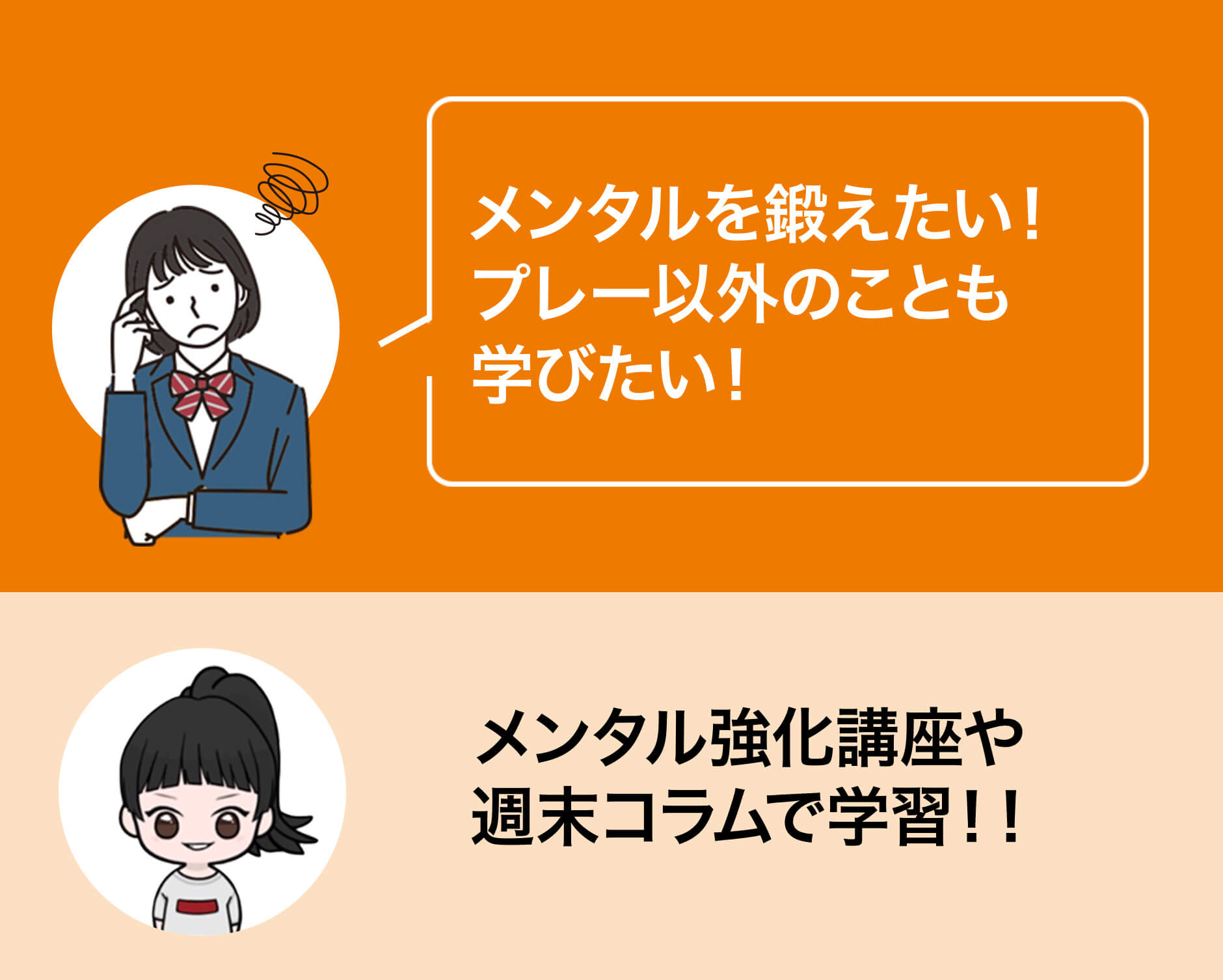 メンタル強化講座や週末コラムで学習!!